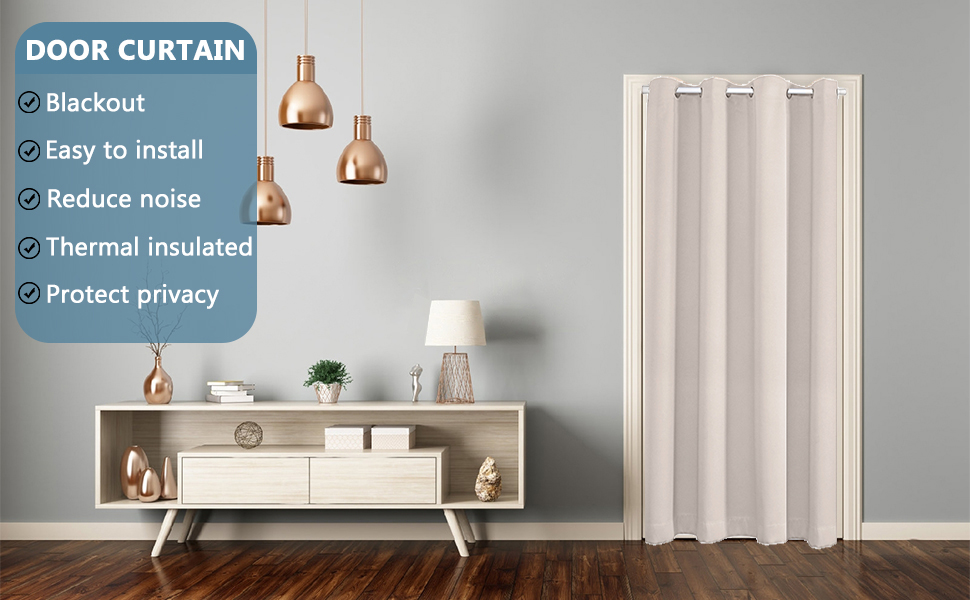 Single Curtain for Door Thermal Insulated