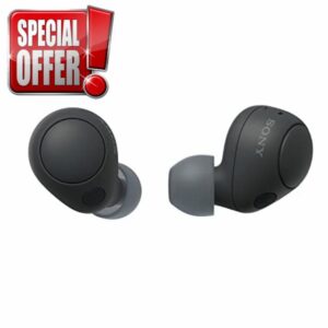 Sony WF-C700N True Wireless Noise Cancelling Earbuds - All-day comfort and stability - Up to 15H battery life with charging case - Black