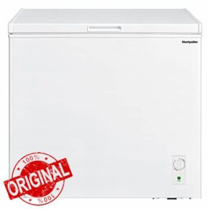 198ltr Chest Freezer in White with Built in Hinges
