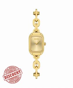 BOSS Analogue Quartz Watch for Women with Gold Coloured Stainless Steel Bracelet - 1502655