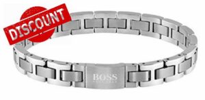 BOSS Jewelry Men's Metal Link Essentials Collection Link Bracelet - 1580036