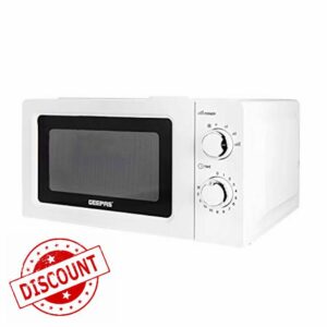 Geepas 700 W Solo Manual Microwave – 20L Solo Microwave Oven with 5 Power Levels - Reheating