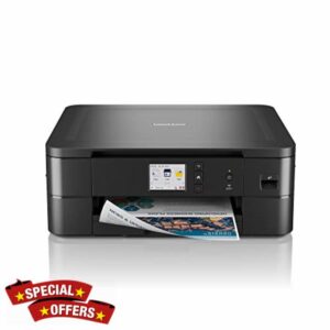 BROTHER DCP-J1140DW Wireless Colour Inkjet Printer | 3-in-1 (Print/Copy/Scan) | Wi-Fi/USB.2.0/NFC | 6.8cm Touchscreen| Ink Included | UK Plug