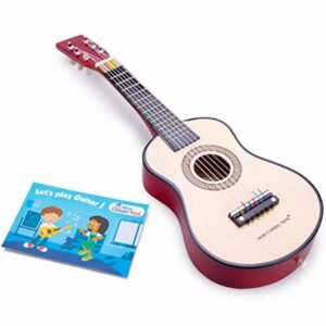 New Classic Toys NCT-0344 Wooden Guitar Toy for Toddlers 3 Boys and Girls Baby Gifts