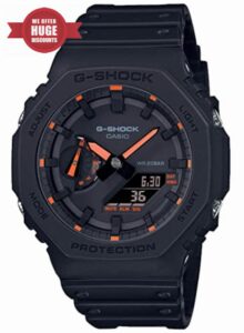 Casio Men's Analogue-Digital Quartz Watch with Plastic Strap GA-2100-1A4ER