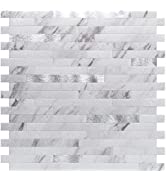 Art3d 10-Sheet Peel and Stick Backsplash for Kitchen Décor, Self-Adhesive Tile Hexagon Mosaic Tiles