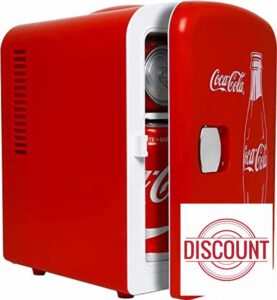 Coca Cola (Classic) 4 Liter/6 Can Portable Fridge/Mini Cooler for Food