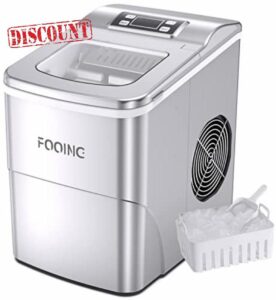Ice Maker Machine FOOING Ice Cube Makers Ready in 6 Mins 9 Bullet Cubes
