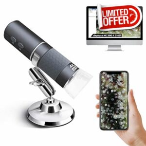 Ninyoon 4K WiFi Microscope for iPhone/Android PC