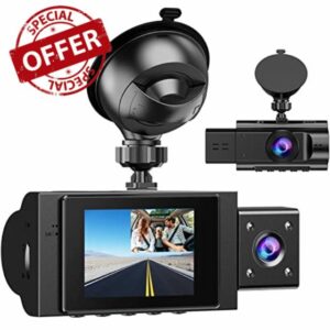 Dash Cam Front and Inside 1080P FHD Dual Dash Cam for Cars