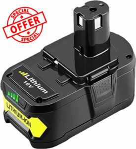 P108 18V 5.5Ah Replacement Battery for Ryobi One+ Battery Compatible for Ryobi RB18L50 RB18L40 RB18L25 RB18L15 RB18L13 P102 P103 P104 P105 P106 P107