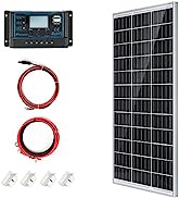 Nicesolar 120W 12V Solar Panel Off-Grid System, Solar Panel Kit Charging Battery for Camping, 20A...