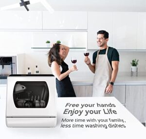 Countertop Dishwasher with 6 Programmes