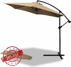 VOUNOT 3m Cantilever Garden Parasol