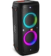 JBL PartyBox110 Portable Indoor and Outdoor Party Speaker with Built-In Lights, IPX4 Splashproof ...