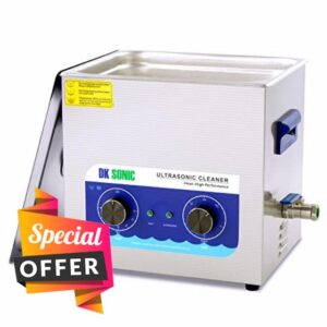 Commercial Ultrasonic Cleaner-DK SONIC 10L 240W Sonic Cleaner with Heater Basket for Jewelry