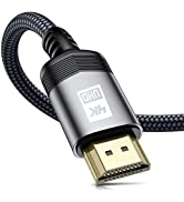 4K HDMI Cable 2M HDMI Lead 2.0 Braided High Speed 18Gbps Support 4K@60Hz 2K@144/165Hz ARC, HDR, 3...