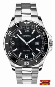 SEKONDA Mens Analogue Classic Quartz Watch with Stainless Steel Strap 1513.27