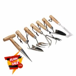 Draper 09000 Heritage Stainless Steel Garden Tool Set with Ash Handles (7 Piece)