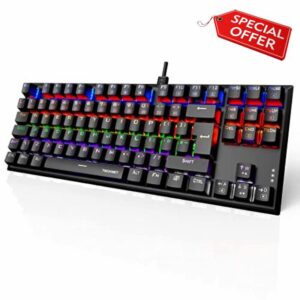 TECKNET Mechanical Gaming Keyboard - 88 Key Anti-Ghosting