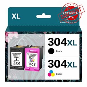 Tomokep 304XL Ink Cartridges Combo Pack Replacement for HP 304 XL Black and Colour Compatible for HP Envy 5030 5032 5020 5010