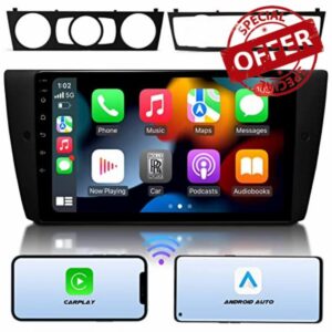 eonon 9 inch Android 10 Car Stereo for BMW 3 Series E90 E91 E92 E93 (2005-2011) 8-core 3GB+32GB CarPlay Android Auto GPS Sat Nav DSP Bluetooth 5.0 WiFi Support DAB+ OBDII AHD Cam Headunit Q65Pro