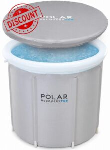 Polar Recovery Tub/Portable Ice Bath for Cold Water Therapy Training/an Ice Bathtub for Athletes - Cold Plunge for Ice Baths and Recovery (Grey)
