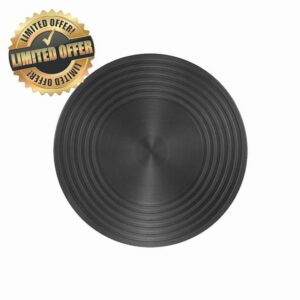 SJYDQ Round Defrosting Kitchen Gadget Physical Fast Thawing Plate Melting Ice Uniform Heating Tool Frozen Meat Gas Stove Energy-Saving (Color : Black