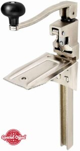 KingSaid Bench Can Opener 19 Inch Heavy Duty Catering Tin Opener Table Mount Manual Bench Tin for Commercial Kitchen Hotel Food Factory