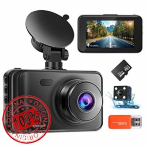 Dash Cam Front and Rear with 32GB SD Card 1080P FHD Dashcam for Car Dual Dashboard Camera with Night Vision
