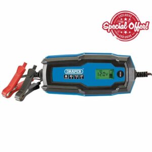 Draper 53490 6V/12V Smart Charger and Battery Maintainer (6A)