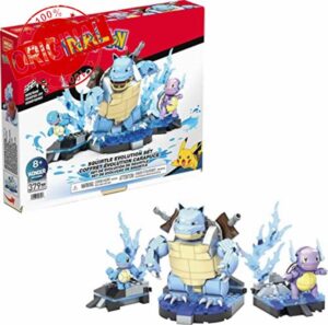 MEGA Pokémon Squirtle Evolution Building Set with 379 bricks and special pieces