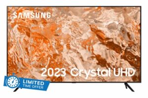 Samsung 43 Inch CU7110 UHD HDR Smart TV (2023) - 4K Crystal Processor