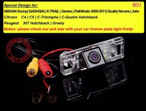 Waterproof Rear-view License Plate Car Rear Reverse Parking Camera for Nissan Sunny/Qashqai/X-Trail/Geniss/Pathfinder 2005-2011 / Dualis/Navara/Juke