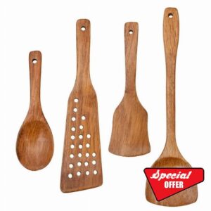 JJZXD Wooden Spatula Cookware Spatula Non-stick Cookware Spoon Tableware Tool Wooden Gadget Cookware Kitchen Cooking Accessories