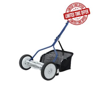 Amazon Basics 5-Blade Push Reel Lawn Mower With Grass Catcher