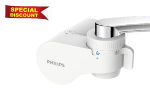 Philips Water AWP3704/10 - X-Guard On Tap Water Filter - Reduces Chlorine and other contaminants - Features 3 Modes - Plastic - 1000 Litre capacity