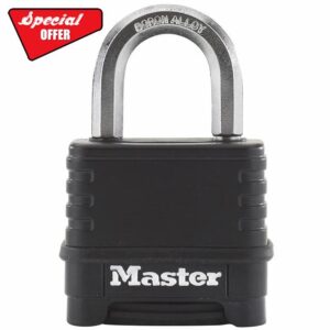 MASTER LOCK Heavy Duty Padlock [Combination] [Zinc] [Outdoor] M178EURD - Best Used for Storage Units