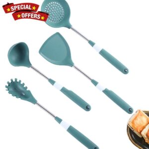 Kitchen Utensil Set - Cooking Utensils Set- Silicone Kitchen Utensils - Nonstick Cookware with Spatula Set - Kitchen Tools Kitchen Gadgets