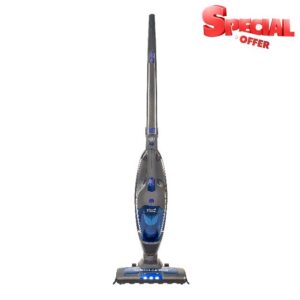 Russell Hobbs Cordless Upright Stick Vacuum Cleaner Bagless 2 in 1 Grey and Blue 600W 2 Speed Settings 60 min Run Time