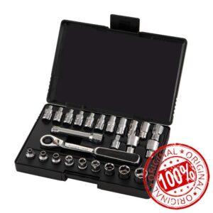 SATA ST09131SJ 25-Piece 1/4-Inch Drive 6-Point Metric/SAE Pass-Thru Socket Set