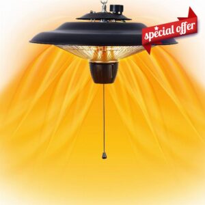 DONYER POWER Outdoor Heaters for Garden Patio Heaters Halogen Heater 800W&2000W Electric Heater for Greenhouse Te