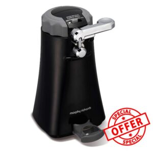 Morphy Richards Multifunction Can Opener 46718 Black Tin Opene