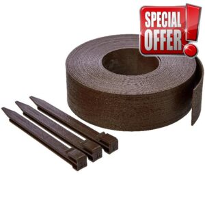 Amazon Basics Landscape Edging Coil with Stakes