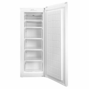 SIA 160 Litre Tall White Freestanding Upright Freezer 6 Large Freezer Drawers