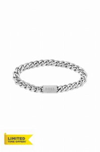 BOSS Jewelry Men's Chain Link Collection Chain Bracelet - 1580144M