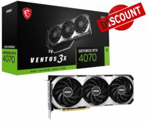 MSI GeForce RTX 4070 VENTUS 3X 12G OC (12GB GDDR6X/PCI Express 4.0/2520MHz/21000MHz)