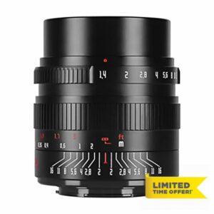 7artisans 24mm F1.4 APS-C Manual Prime Lens Large Aperture Compatible for Sony E-mount Mirrorless Cameras A6500 A6300 A6100 A6000 A5100 A5000 A9 NEX 3 NEX 3N NEX 5 NEX 5T NEX 5R NEX 6 7