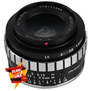 TTArtisan APS-C 23mm F/1.4 Metal Bodied Lens Compatible with Nikon Z Mount - Black & Silve