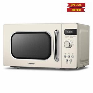 COMFEE' Retro Style 800w 20L Microwave Oven with 8 Auto Menus